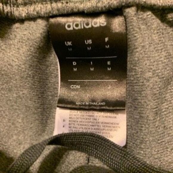 Adidas Size Medium Gray Warmup Pants - Picture 3 of 5